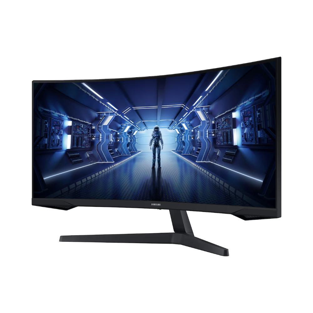 Samsung 34" Odyssey G55T UWQHD 165Hz Gaming Monitor | 3440 × 1440 | 1000R Curved | 165Hz | 1ms MPRT | AMD FreeSync Premium | HDR10 | DP 1.4 | HDMI 2.0
