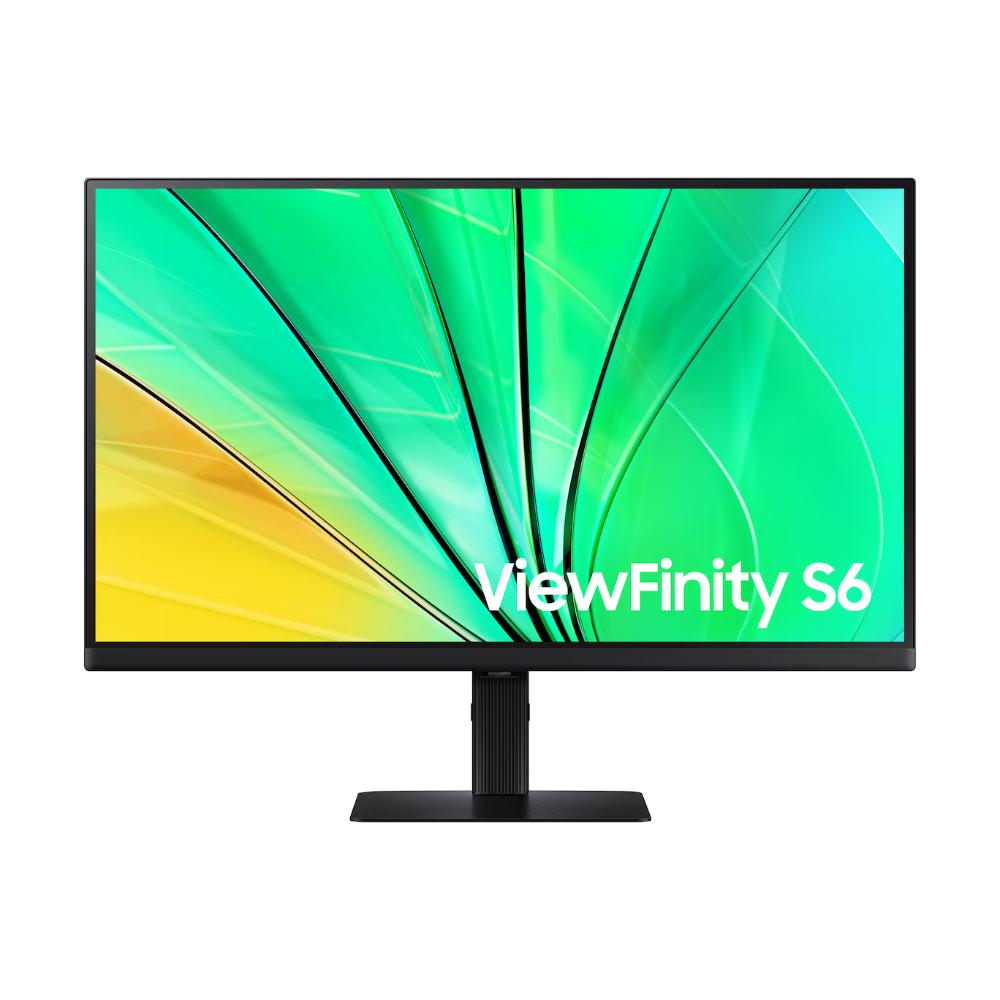 Samsung 27 Inch ViewFinity S6 S60D QHD 100Hz Monitor | IPS | HDR10 | 99% sRGB | USB Hub | Ergonomic Pivot Stand