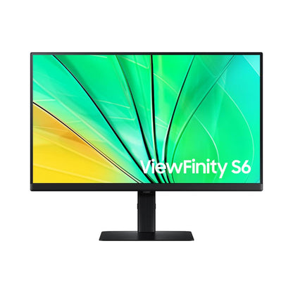 Samsung 24 Inch ViewFinity S6 S60D QHD 100Hz Monitor | IPS | HDR10 | 99% sRGB | USB Hub | Ergonomic Pivot Stand