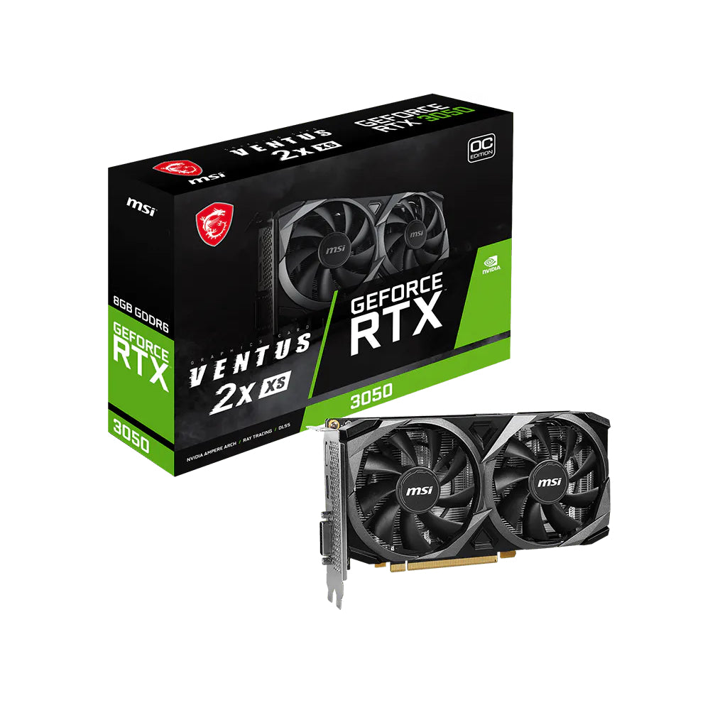 MSI GeForce RTX 3050 VENTUS 2X XS 8G OC | NVIDIA Ampere Graphics Card