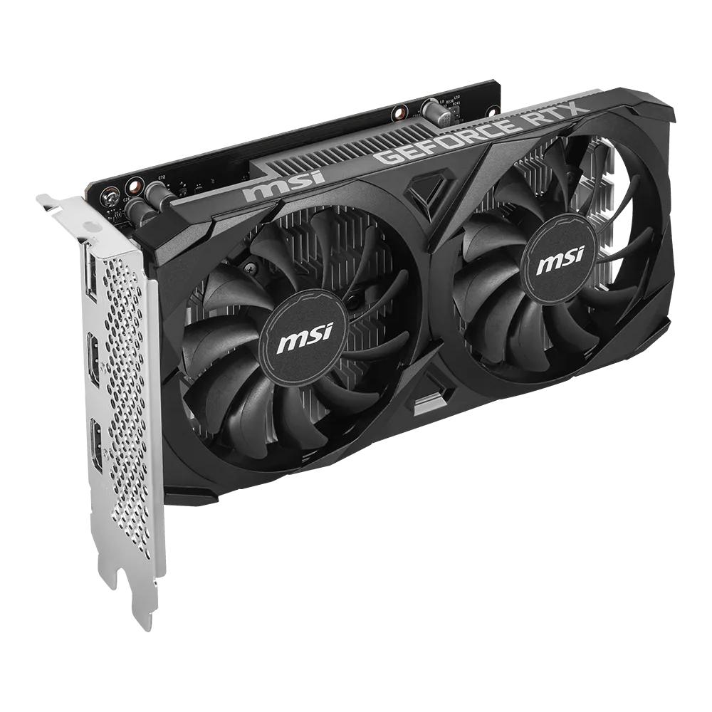 MSI GeForce RTX 3050 VENTUS 2X 6G OC Graphics Card | 6GB GDDR6 | 1492MHz Boost | 2304 CUDA Cores | PCIe 4.0 | Dual Fan | 96-bit