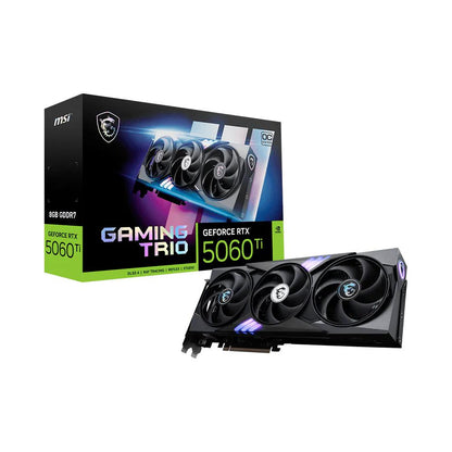 MSI GeForce RTX 5060 Ti GAMING TRIO OC | 8GB GDDR7 | Triple-Fan | DLSS 4 | Blackwell Architecture