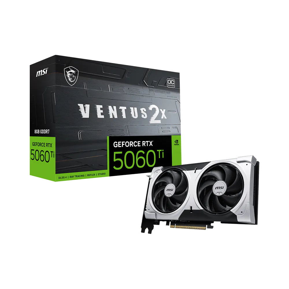 MSI GeForce RTX 5060 Ti 8G VENTUS 2X OC PLUS Graphics Card | MSI VENTUS Series
