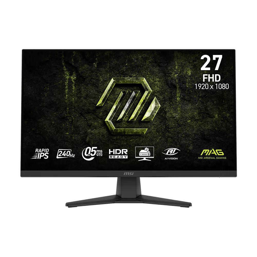 MSI MAG 272F X24 Gaming Monitor | 27" Rapid IPS Full HD Display | 240Hz | 0.5ms GTG | AMD FreeSync™ Premium | HDR Ready