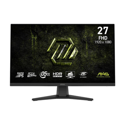 MSI MAG 272F X24 Gaming Monitor | 27" Rapid IPS Full HD Display | 240Hz | 0.5ms GTG | AMD FreeSync™ Premium | HDR Ready