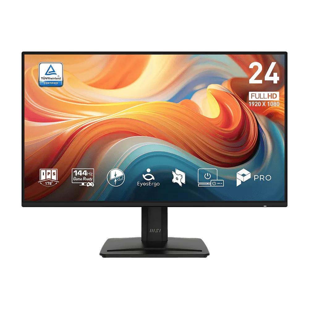MSI PRO MP242 E14A Business Monitor | 23.8" FHD IPS Display | 144Hz | 1ms MPRT | Adaptive-Sync | HDR Ready | Built-in Speakers