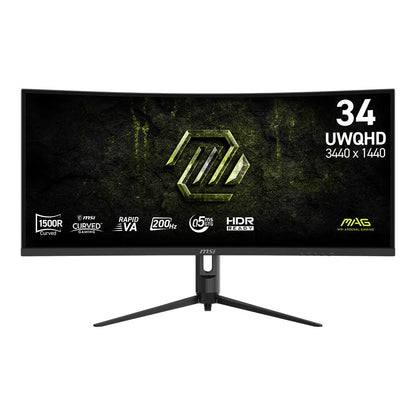 MSI MAG 342CQRF E20 | 34" Curved Gaming Monitor | UWQHD 3440×1440 | 200Hz | 0.5ms | 1500R | Rapid VA