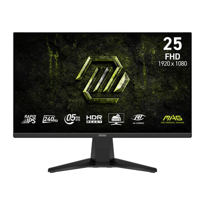 MSI MAG 255F X24 | 24.5" Gaming Monitor | FHD 1080p | 240Hz | 0.5ms | Rapid IPS | Adaptive Sync | HDR Ready