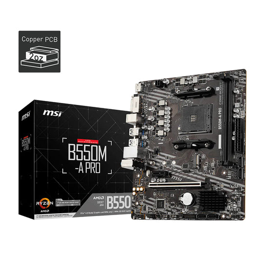 MSI PRO B550M‑A | AMD B550 Chipset Motherboard (DDR4, Micro‑ATX)