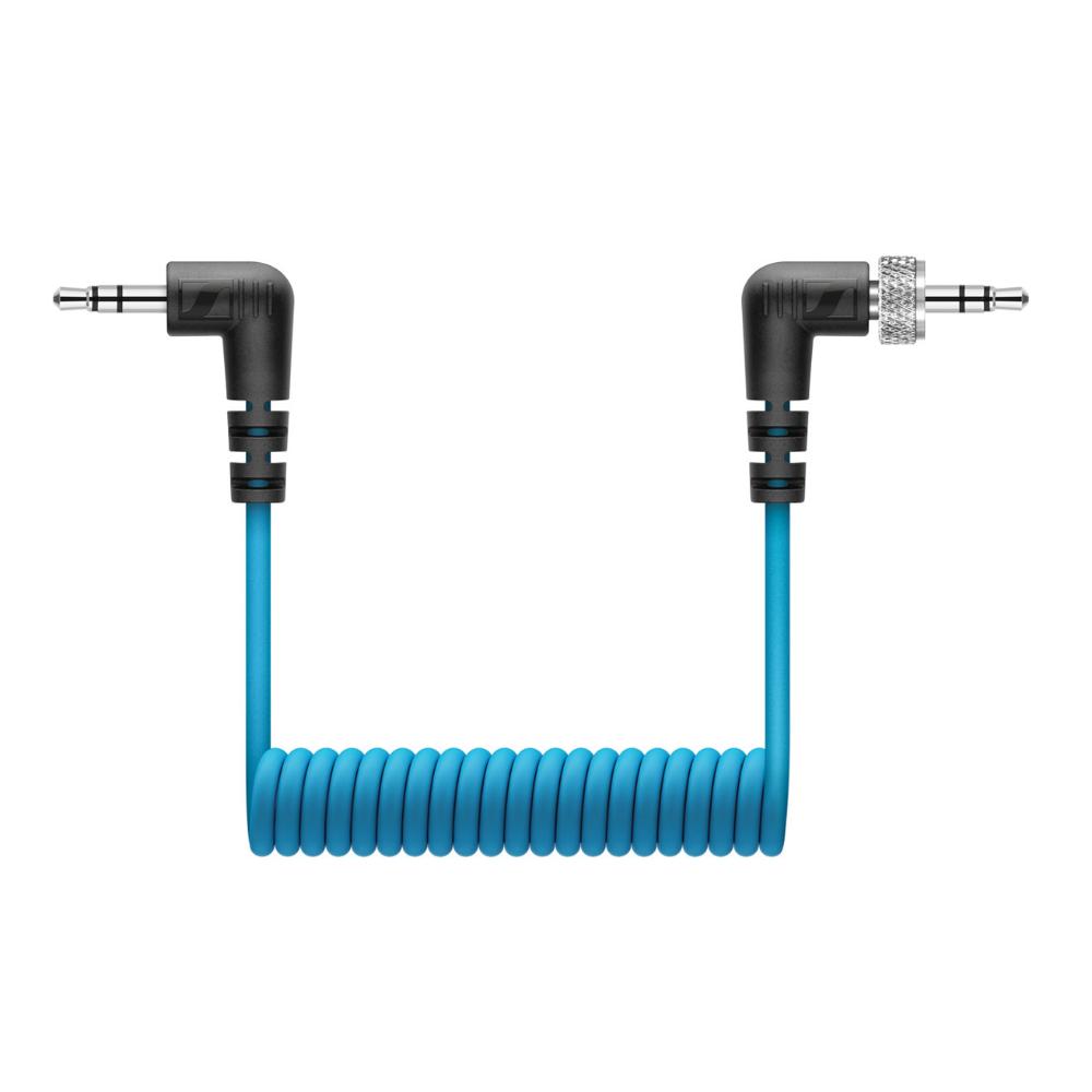 Sennheiser CL 35 TRRS | Locking 3.5mm TRS to TRRS Coiled Cable for MKE 200/400 Microphones