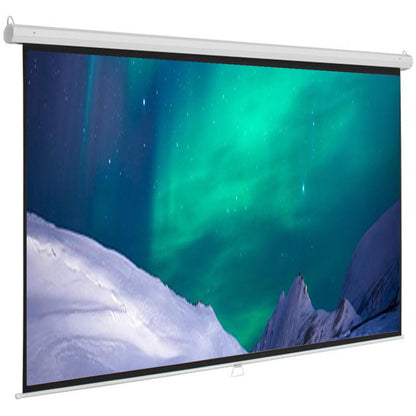 Speed-X Projector Screen 120-Inch | Manual Pull-Down | 6×8 Feet | 4:3 Aspect Ratio | Matte White (Fine Quality)