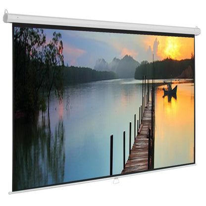 Speed-X Projector Screen 150-Inch | Manual Pull-Down | 8×10 Feet | 4:3 Aspect Ratio | Matte White