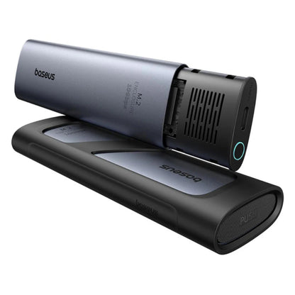 Baseus FlyJoy Series | SSD Enclosure | M.2 NVMe to USB-C | USB 3.2 Gen2 | 10Gbps Transfer | Tool-Free Installation | Aluminum Alloy | Thermal Pad Included | Space Grey | For M-Key NVMe SSDs