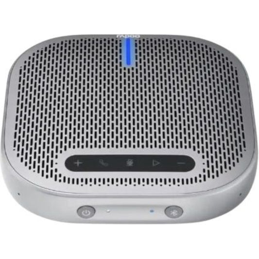 Rapoo CM500 Speaker Phone | Silver, USB Plug & Play, Built‑in Microphone, Portable Conference Speaker
