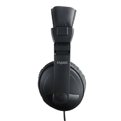 Rapoo H150S Wired Stereo USB Headset | 40mm Drivers, Noise-Reducing Mic, Lightweight, Plug & Play