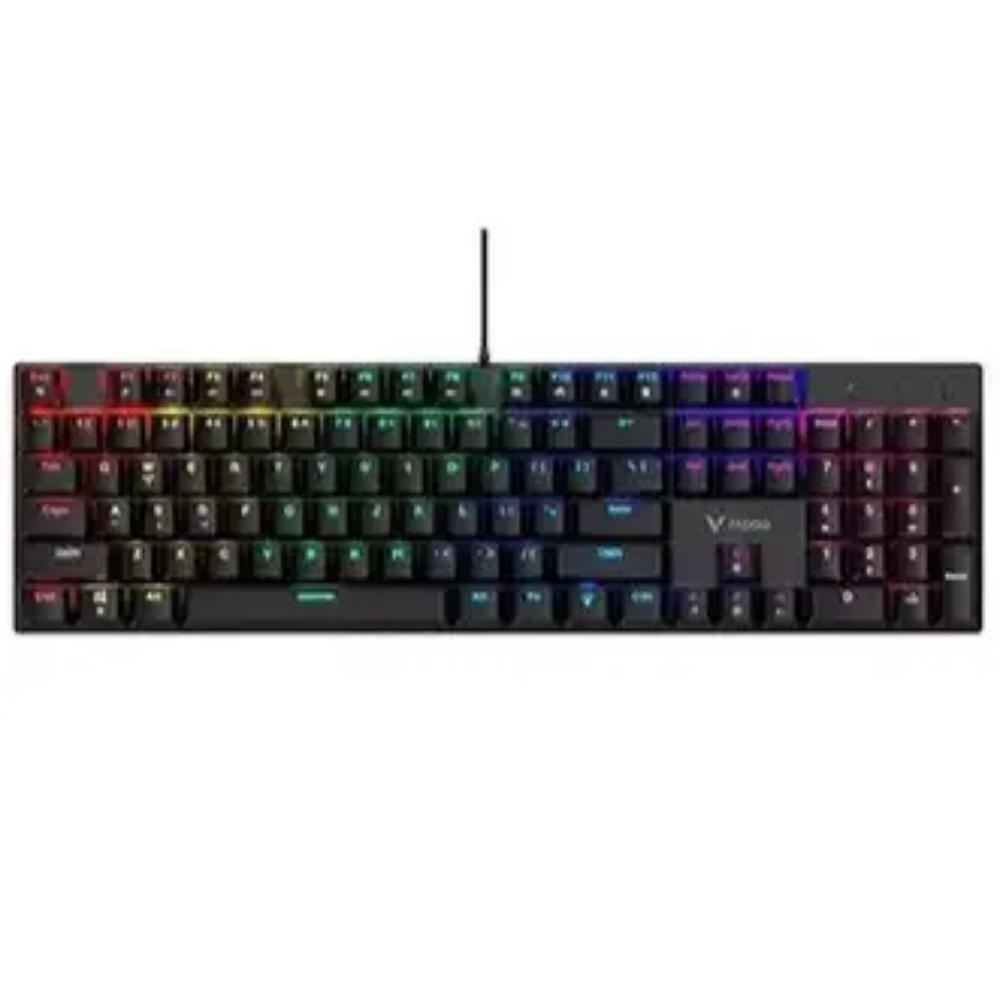 Rapoo GK500 Mechanical Gaming Keyboard | Backlit Illumination | Tactile Mechanical Switches | Anti-Ghosting | Black