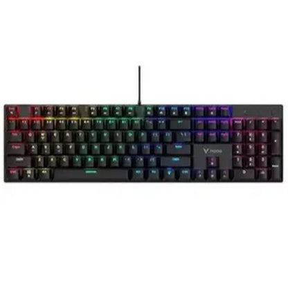 Rapoo GK500 Mechanical Gaming Keyboard | Backlit Illumination | Tactile Mechanical Switches | Anti-Ghosting | Black