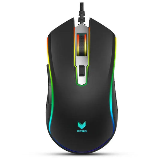 Rapoo V25S RGB | Optical Wired Gaming Mouse – Black