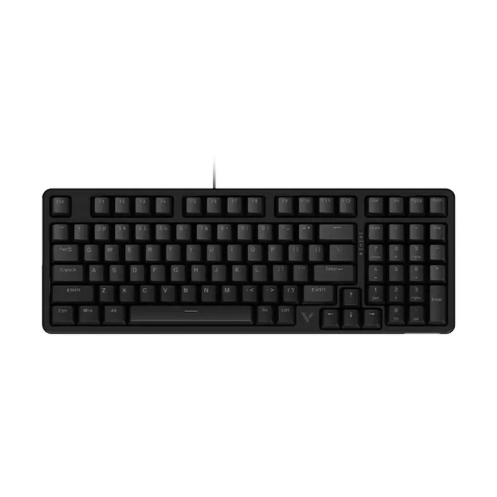 Rapoo V500 PRO-98 Mechanical Gaming Keyboard | 98-Key Compact Layout | Red Mechanical Switches | Customizable RGB Backlighting | Full-Key Anti-Ghosting | Wired USB | Black