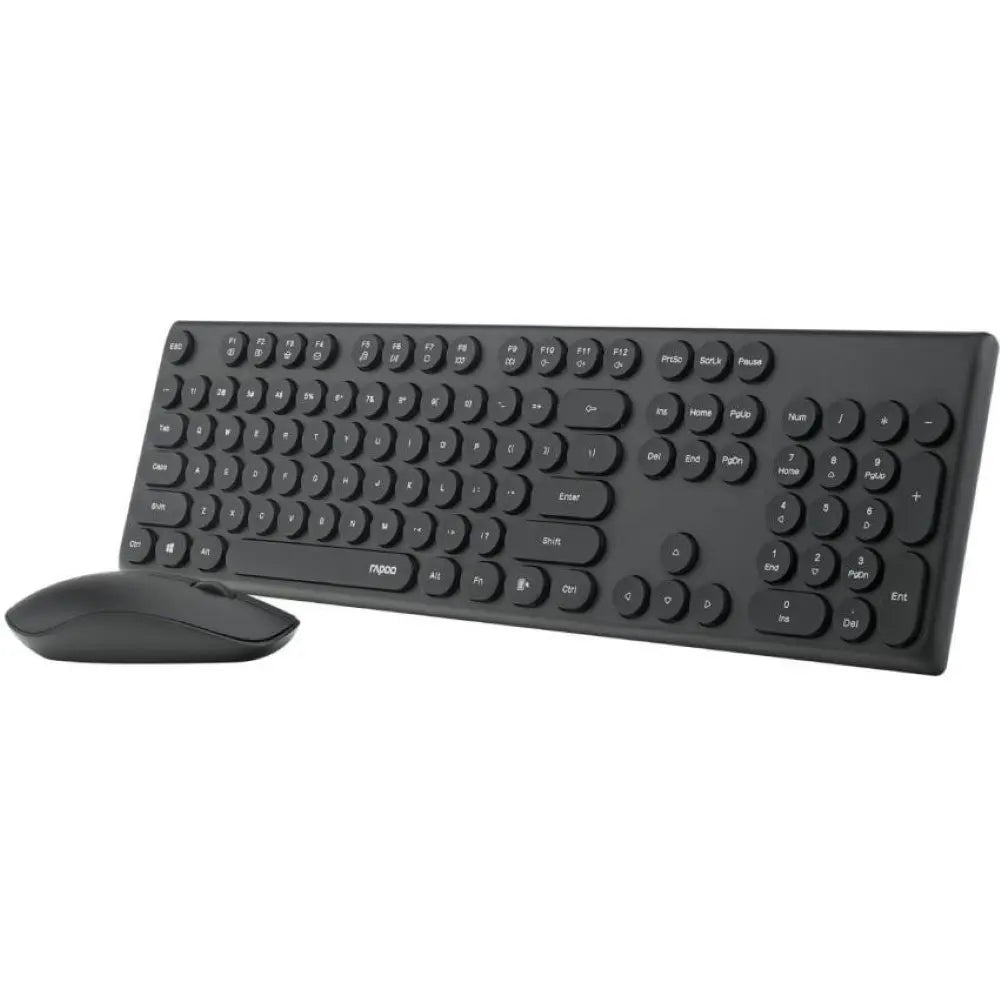 Rapoo X260S | Wireless Optical Mouse & Keyboard Combo – Black