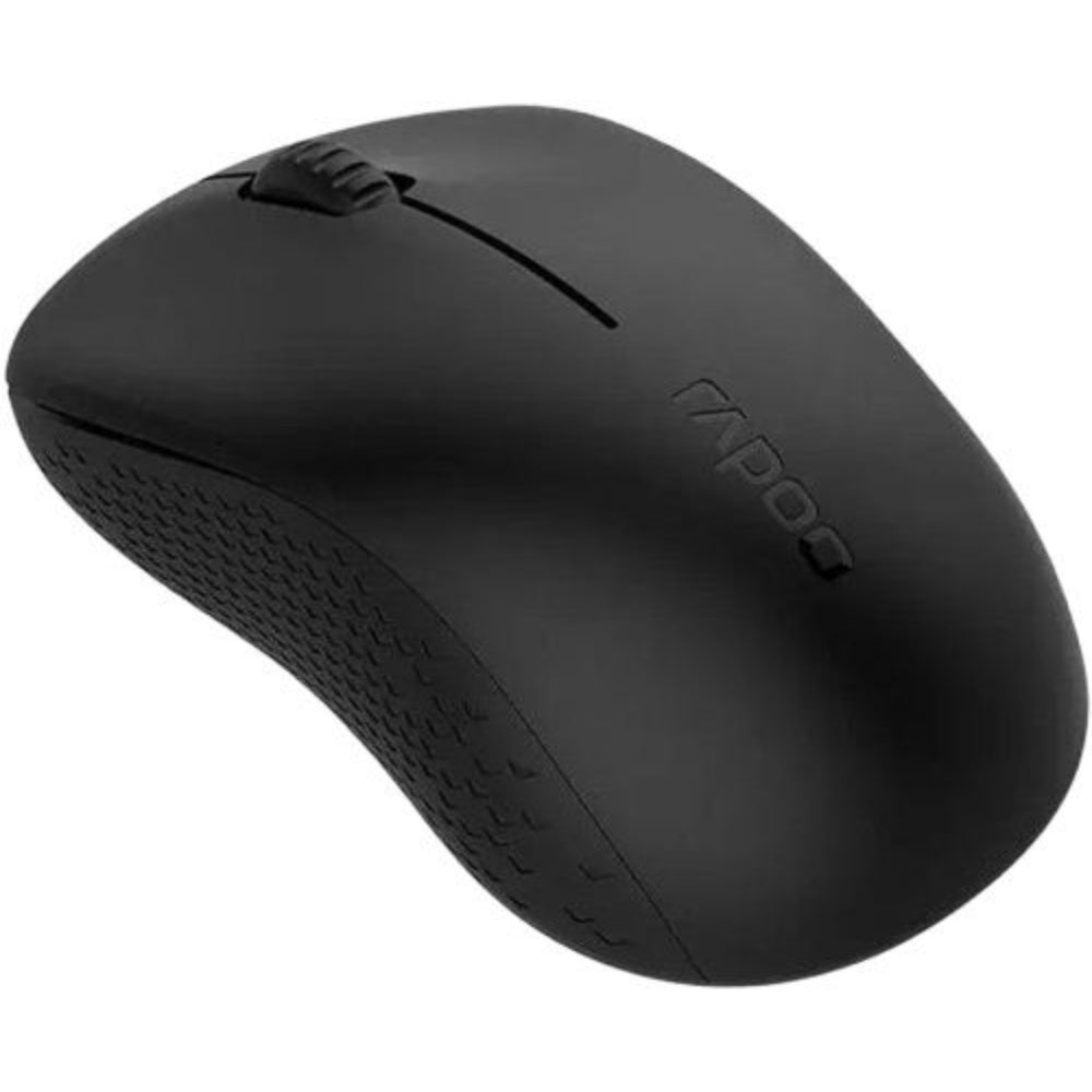 Rapoo M20 Wireless Mouse | 2.4GHz, 1000 DPI, Ambidextrous Design, USB Nano Receiver, Long Battery Life, Black
