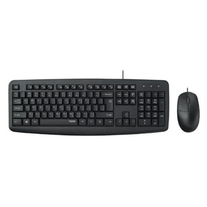Rapoo NX1600 | USB Keyboard & Mouse Combo – Black