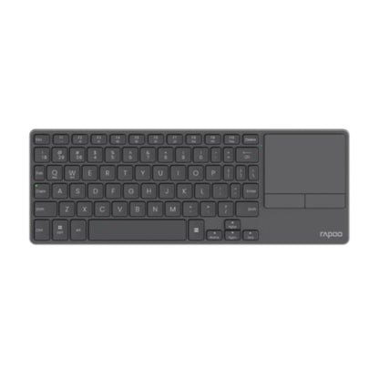 Rapoo E900T Multi-Mode Wireless Blade Touch Keyboard | Bluetooth 5.0/4.0 | 2.4GHz Wireless | Integrated Touchpad | Aluminum Base | Black