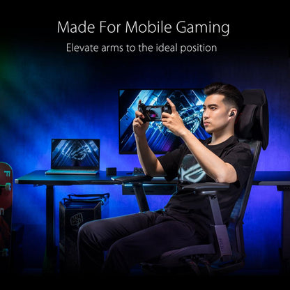 ASUS ROG Destrier Ergo Gaming Chair | Ergonomic Mesh | 3D 360° Armrests | Acoustic Panel | Mobile Gaming Mode | 150kg Capacity