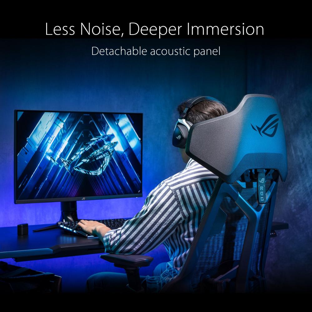 ASUS ROG Destrier Ergo Gaming Chair | Ergonomic Mesh | 3D 360° Armrests | Acoustic Panel | Mobile Gaming Mode | 150kg Capacity