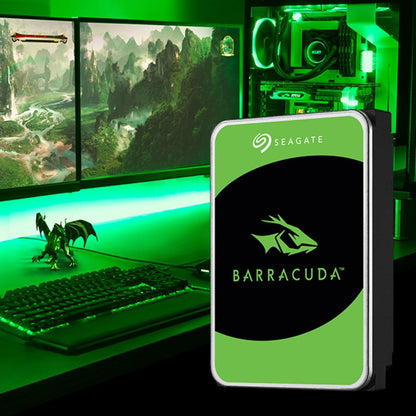 Seagate BarraCuda 3.5" Hard Drive | 1TB–24TB, SATA, 7200 RPM | Multi-Tier Caching Technology