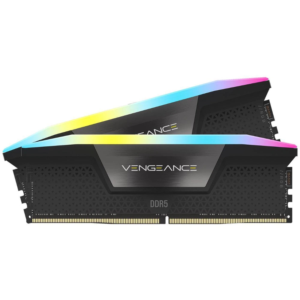 CORSAIR Vengeance RGB DDR5 RAM 32GB (2x16GB) | 6000MHz | CL38 | AMD EXPO & Intel XMP 3.0 | Grey/Black (CMH32GX5M1E6000Z38)