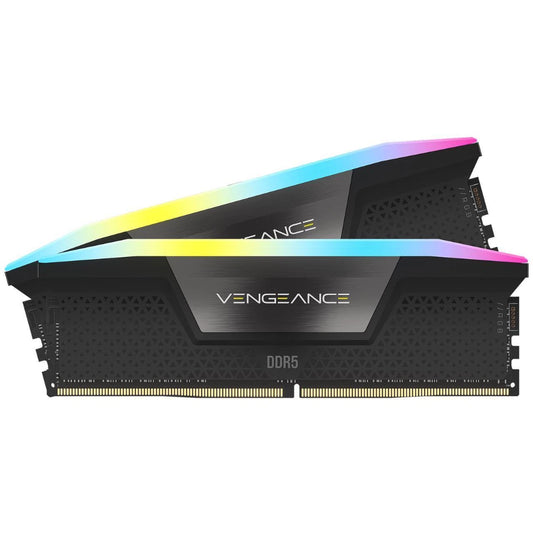 CORSAIR Vengeance RGB DDR5 RAM 64GB (2x32GB) | 6000MHz | PC5-48000 | Intel XMP 3.0 | Desktop Memory – Black
