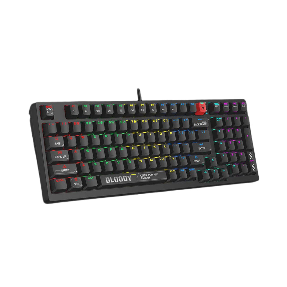Bloody S98 BLMS Mechanical Gaming Keyboard | 80% (98 Keys), RGB, Hot-Swappable, USB, US Layout