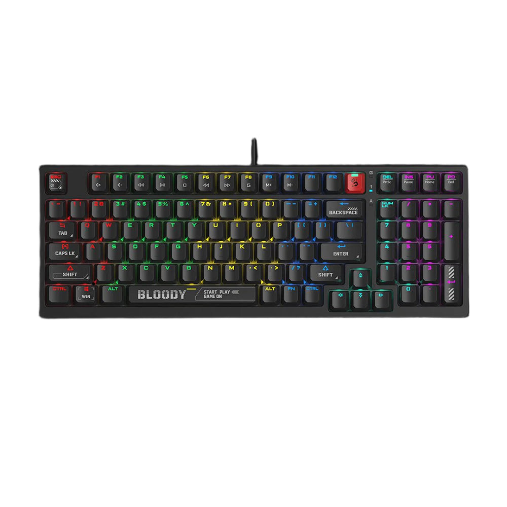 Bloody S98 BLMS Mechanical Gaming Keyboard | 80% (98 Keys), RGB, Hot-Swappable, USB, US Layout