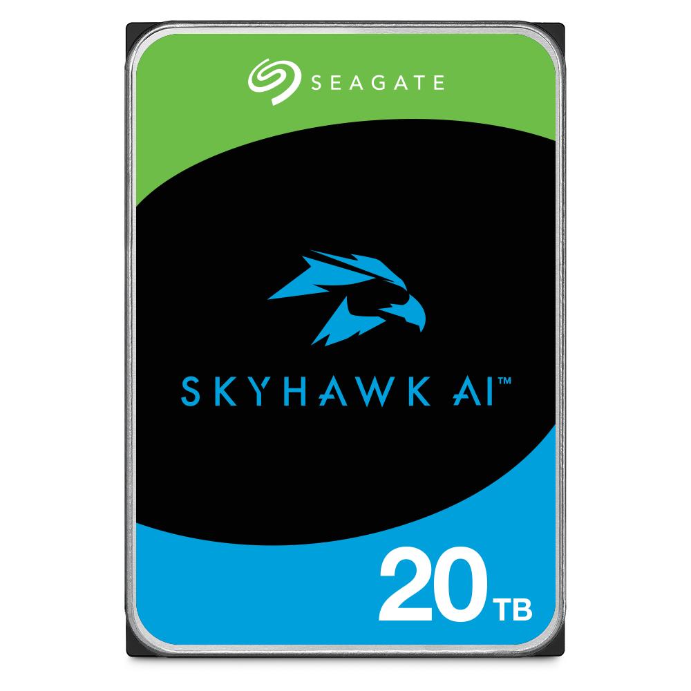 Seagate SkyHawk AI Surveillance Hard Drive | 8TB–24TB | AI Video Analytics, 64 Cameras + 32 AI Streams, 550TB/Year