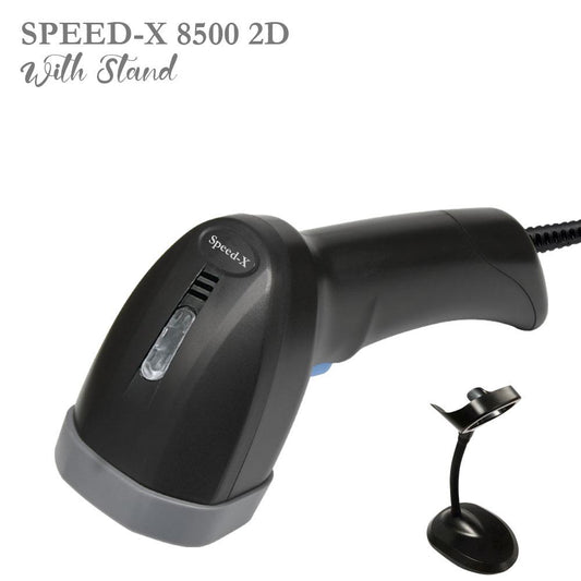 Speed-X 8500 | 2D Wired CMOS Handheld Barcode Scanner | USB Plug-and-Play | Fast & Accurate 1D/2D Decoding | Durable Lightweight Design