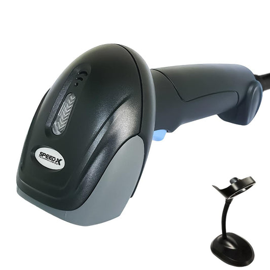 Speed-X 8600 2D Wired CMOS Handheld Barcode Scanner | High-Speed 1D/2D Scanning | USB Plug-and-Play | Durable & Lightweight Design