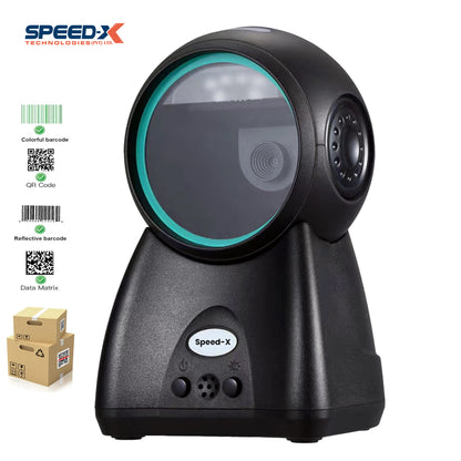 Speed-X HOI-9250 | 2D Desktop Barcode Image Scanner | High-Speed, Hands-Free Scanning