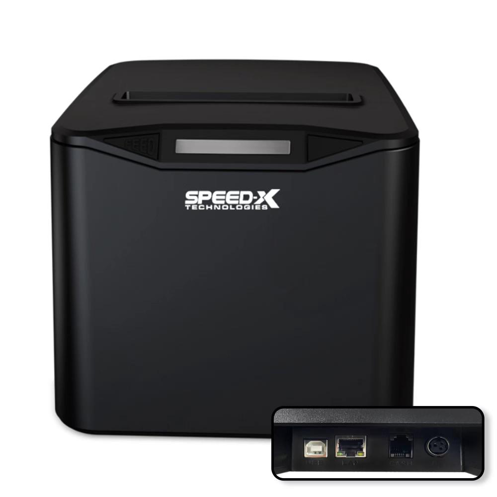 Speed-X SP-210UL | 80mm Thermal Receipt Printer | USB + LAN | Auto Cutter | High-Speed POS Printing