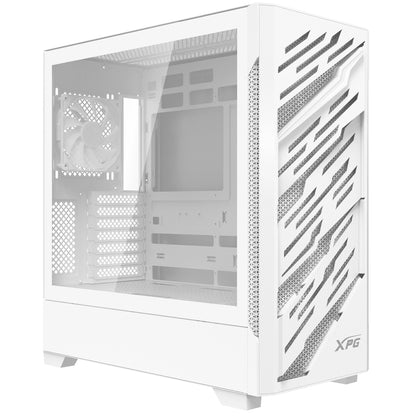XPG STARKER AIR BTF Mid-Tower Chassis | E-ATX | Supports Reverse-Connector Motherboards | Up to 12 Fans | 360mm Radiator Support | Tempered Glass | Black & White