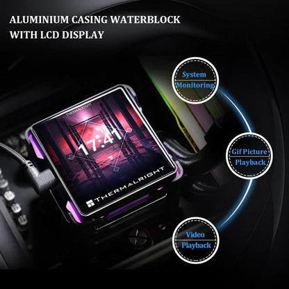 Thermalright Elite Vision 360 Black & White ARGB LCD 360mm AIO Liquid CPU Cooler | 2.73" IPS LCD | 320×320 Resolution