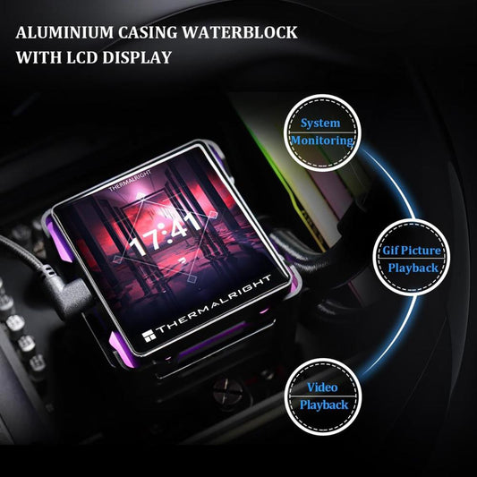 Thermalright Elite Vision 360 Black & White ARGB LCD 360mm AIO Liquid CPU Cooler | 2.73" IPS LCD | 320×320 Resolution