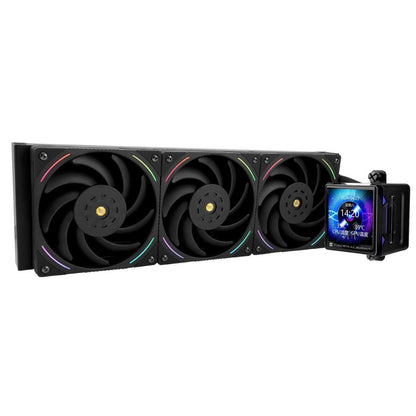 Thermalright Elite Vision 360 Black & White ARGB LCD 360mm AIO Liquid CPU Cooler | 2.73" IPS LCD | 320×320 Resolution