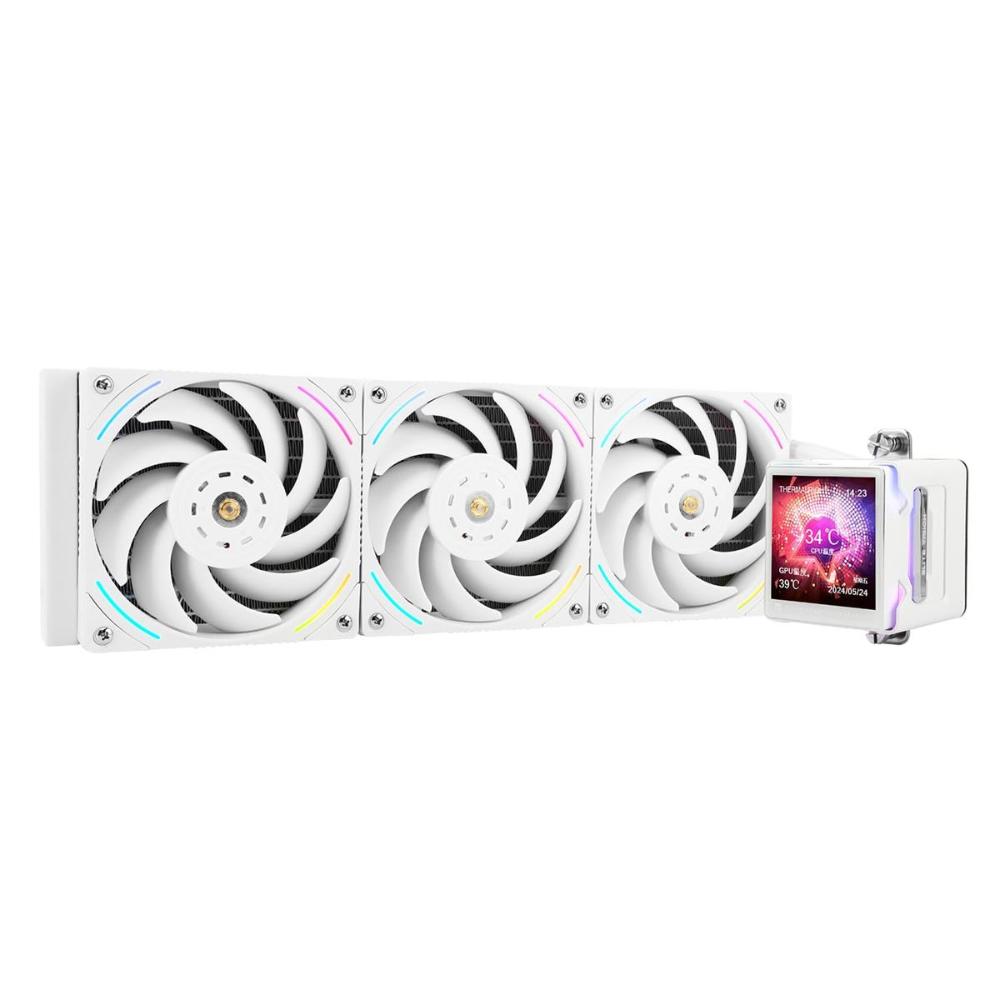Thermalright Elite Vision 360 Black & White ARGB LCD 360mm AIO Liquid CPU Cooler | 2.73" IPS LCD | 320×320 Resolution