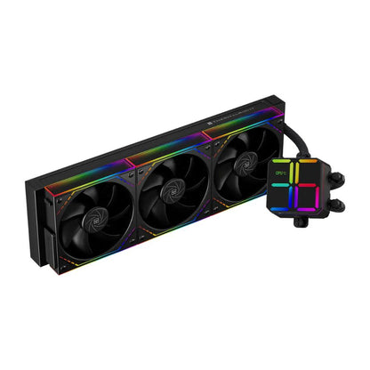 Thermalright Magic QUBE 360 ARGB White & Black 360mm AIO Liquid CPU Cooler | Digital ARGB Screen | Wireless Splice 3-Fan Design