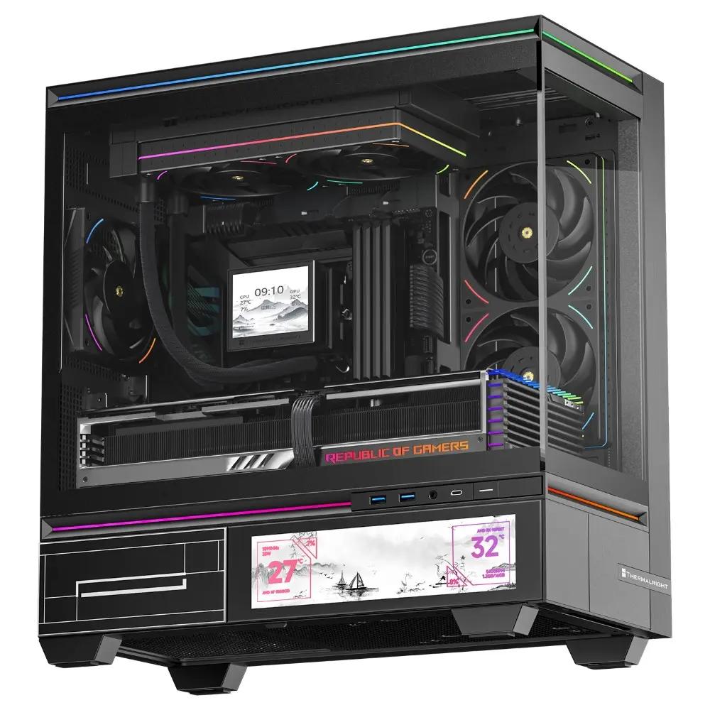 Thermalright TL-UB24W 240mm ARGB Computer Case Fan White & Black | 2-in-1 Dual Fan Design | 2150RPM | PWM Control | 5V 3-Pin ARGB
