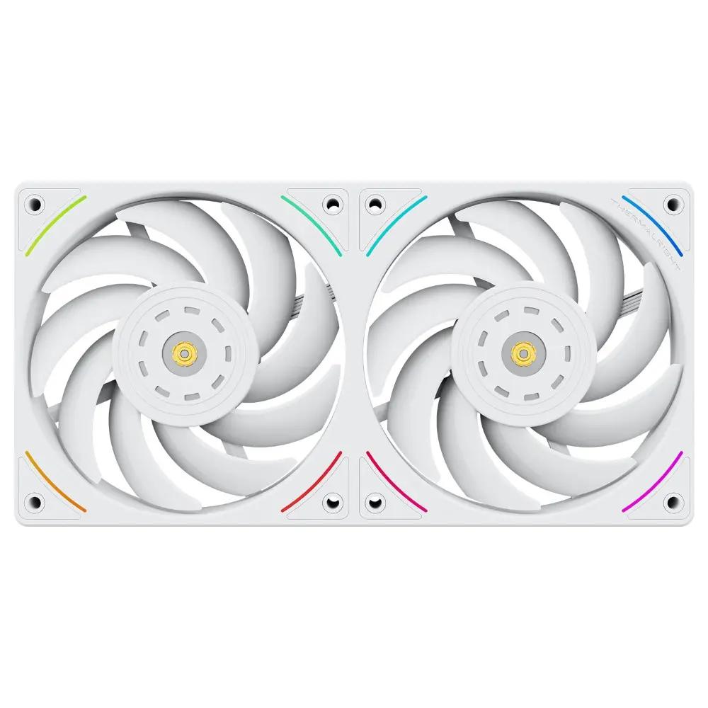 Thermalright TL-UB24W 240mm ARGB Computer Case Fan White & Black | 2-in-1 Dual Fan Design | 2150RPM | PWM Control | 5V 3-Pin ARGB