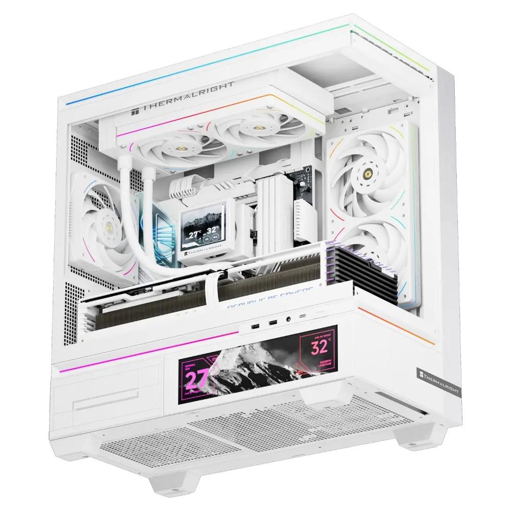 Thermalright TL-UB24W 240mm ARGB Computer Case Fan White & Black | 2-in-1 Dual Fan Design | 2150RPM | PWM Control | 5V 3-Pin ARGB