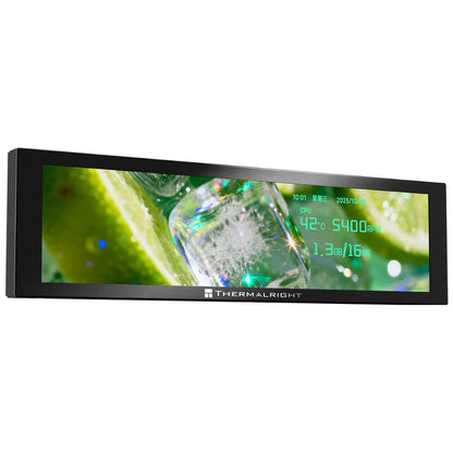 Thermalright 9.16" Wide LCD Screen Black & White | 1920×480 Display | Real-Time CPU & GPU Monitoring