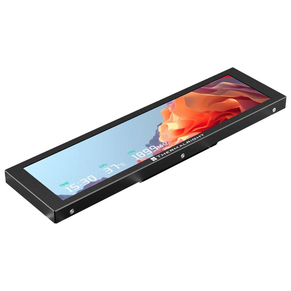 Thermalright 9.16" Wide LCD Screen Black & White | 1920×480 Display | Real-Time CPU & GPU Monitoring